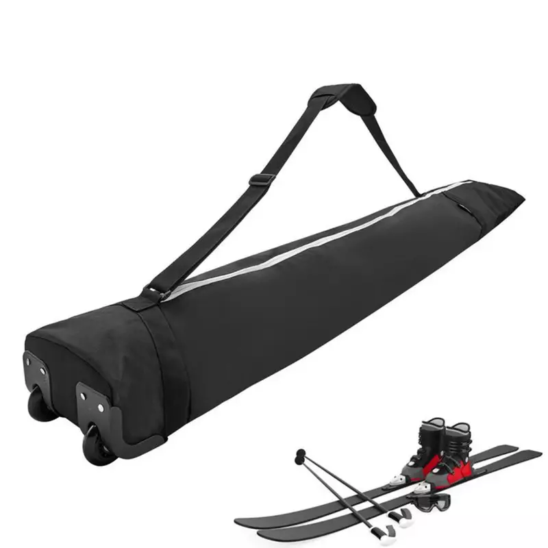 Snowboarding Storage Bag With Wheels Oxford Cloth Large Capacity Ski Board Bag For Outdoor Sports Accessories