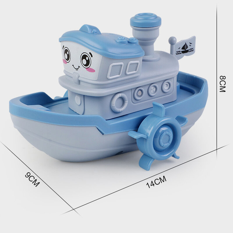 Детские Игрушки для ванны, милый мультяшный корабль, лодка, заводная игрушка, заводная игрушка, детские водные игрушки, Пляжная игра для плавания, подарки для детей, игрушки для мальчиков