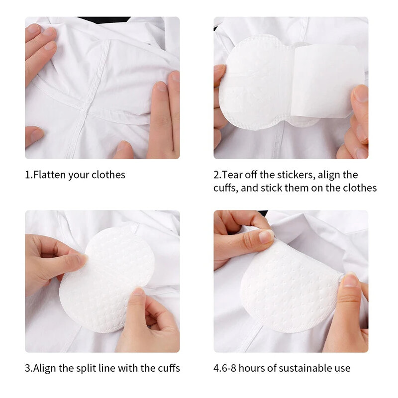 Coussinets anti-transpiration lavables, 20 pièces, tampons sous-ati elles, tampons pour habit, bouclier absorbant la sueur