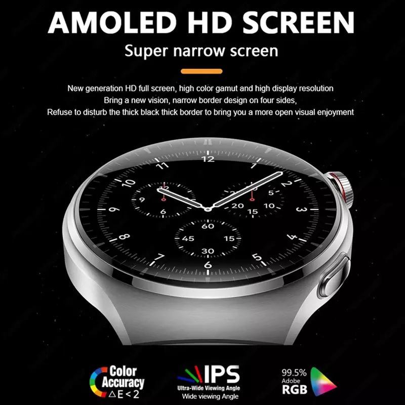 2024 baru untuk jam tangan pintar Huawei panggilan SIM 5G 1.5 "Smartwatch AMOLED pemosisian akurat pemantauan denyut jantung Unduh Aplikasi Android