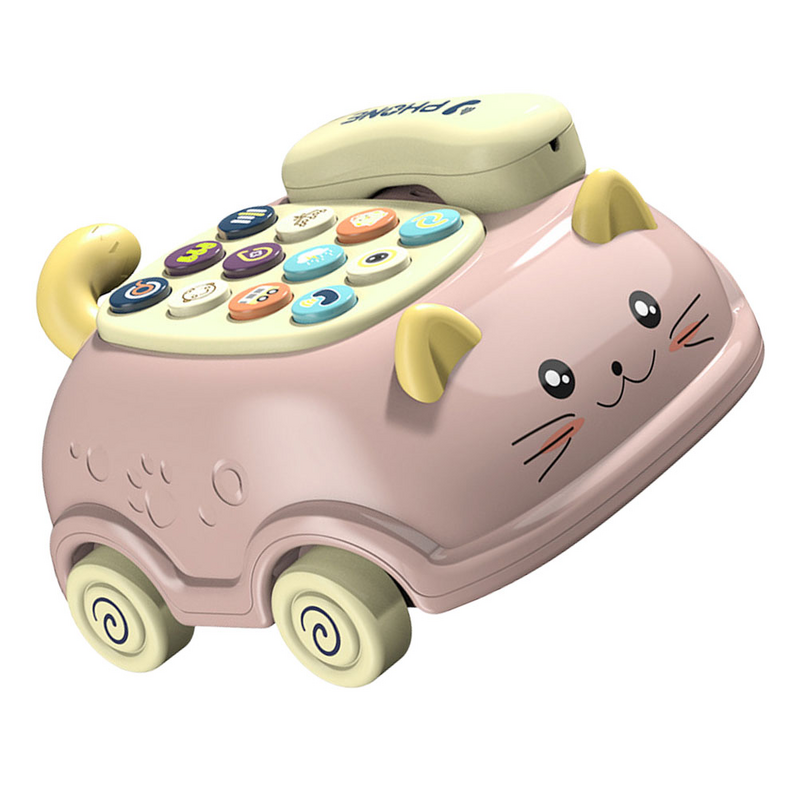Telefono simulato giocattolo per bambini giocattoli per bambini gioco musicale componente elettronico voce auto