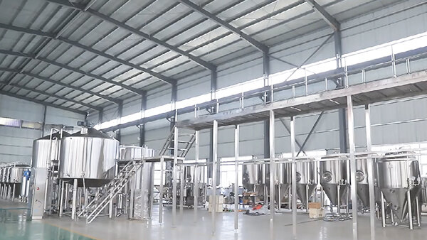 Large Automatic Beer Brewing System Brewery Industrial Brewing Equipment