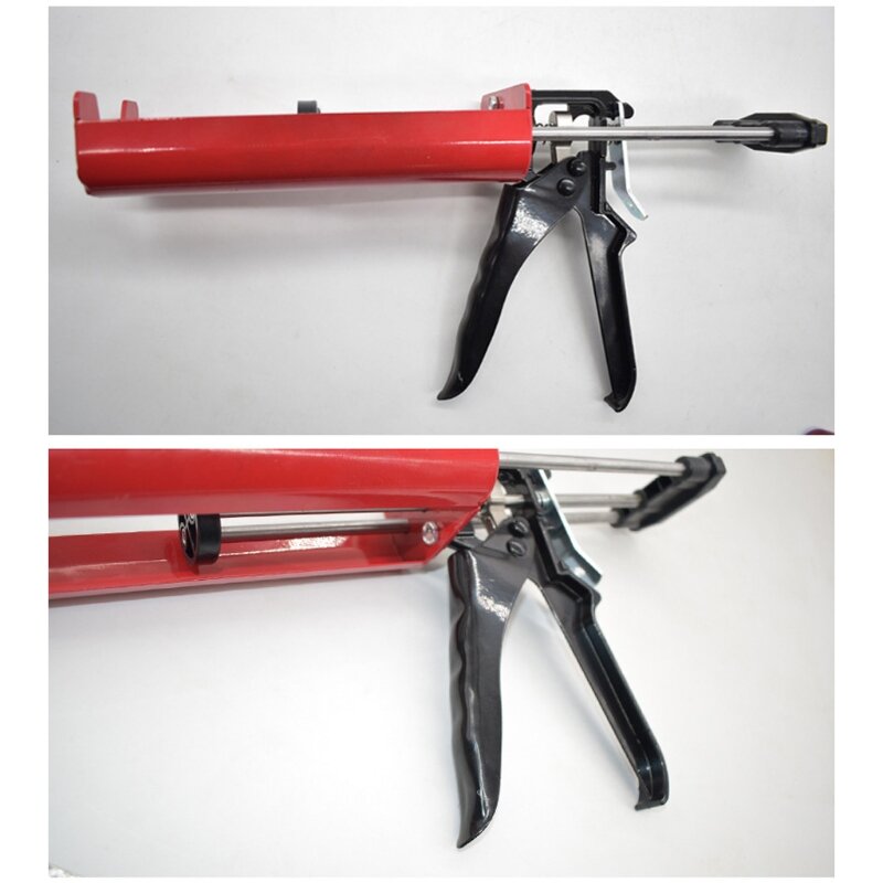 Pistola calafetagem resistente com gatilho Comfort Grip Rod ferramentas calafetagem