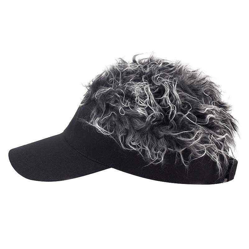 Sombreros de Golf para hombres y mujeres, pelucas y viseras deportivas de algodón para exteriores, color gris, 56-60cm