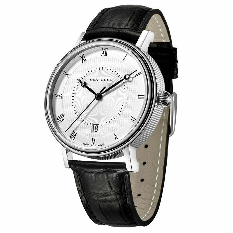 Gaivota-Relógio de pulso mecânico automático masculino, relógio safira, cinto impermeável, estilo casal, moda, 819.11.6022