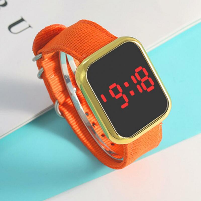 Zegarek Unisex elektroniczny zegarek na rękę świecący miesięczny Dispaly przenośny cyfrowy zegarek do sterowania dotykowego do fitnessu