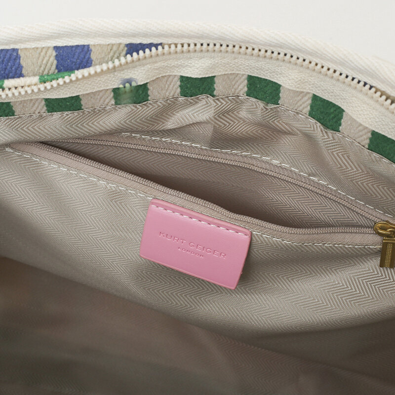 Bolsa de lona Kurt Geiger feminina, bolsa de grande capacidade, marcas de luxo, bolsa de ombro, moda, bolsa tendência, nova, 2024