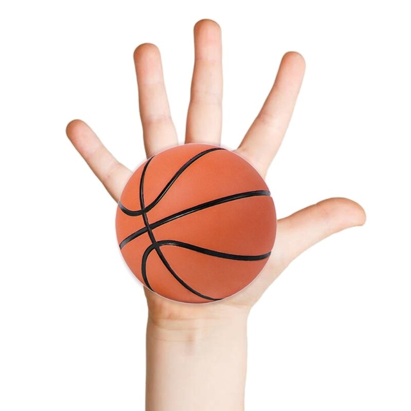 Mini pelota de goma para deportes, pelota para apretar, pelota para aliviar el estrés, mini pelotas de baloncesto G99D