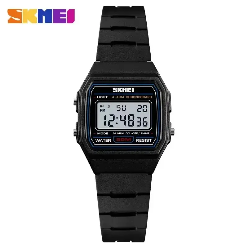 SKMEI 1460 jam Alarm jam tangan Digital bercahaya jam tangan anak-anak jam tangan anak-anak gaya olahraga jam tangan tahan air