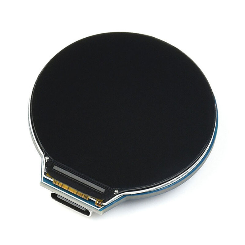 Placa de desenvolvimento de interface tipo C, microcontrolador com tela LCD circular, aceleração, giroscópio, RP2040