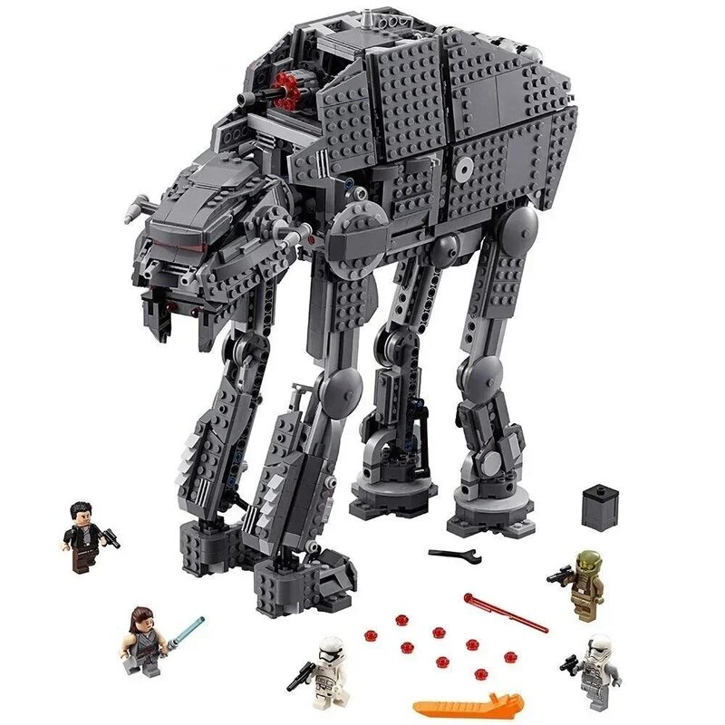 Bloques de construcción Legod 75189 para niños, juguete de ladrillos para armar caminante de asalto pesado, serie Star, ideal para regalo y decoración del hogar