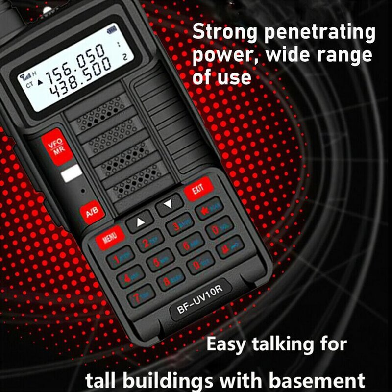 Baofeng UV 10R 10 Вт VHF UHF Двухдиапазонная рация Контактное уличное охотничье Портативное двухстороннее Любительское радио FM BF-UV10R USB зарядное устройство