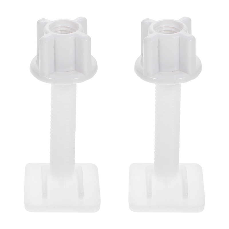 Plastic Toilet Seat Hinge Bolt Screw with Nuts and Washers Set