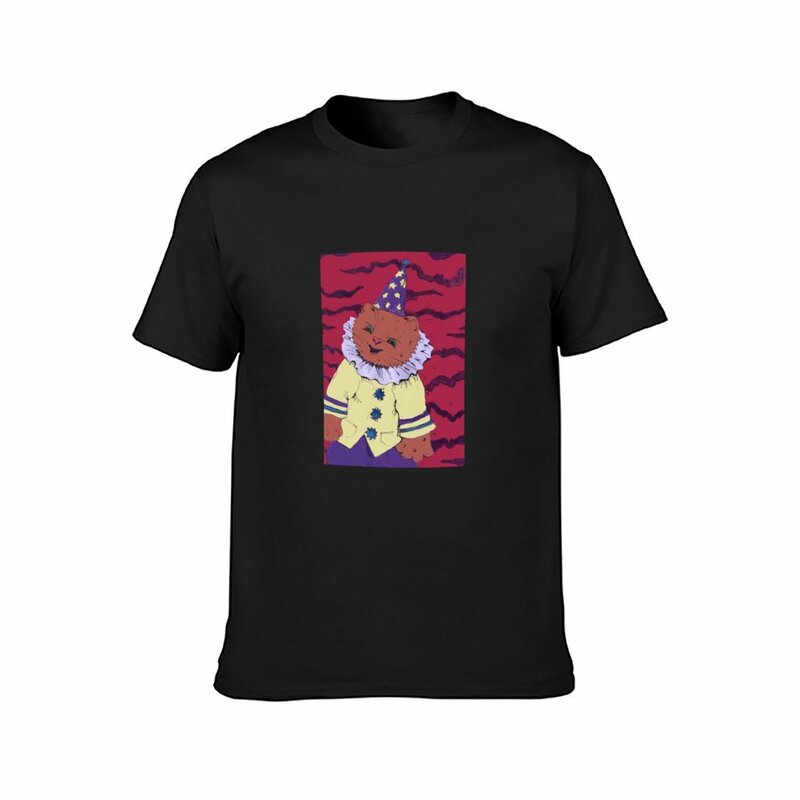 Camiseta de payaso de gato para niños, ropa bonita de funnys, ropa pesada para hombres