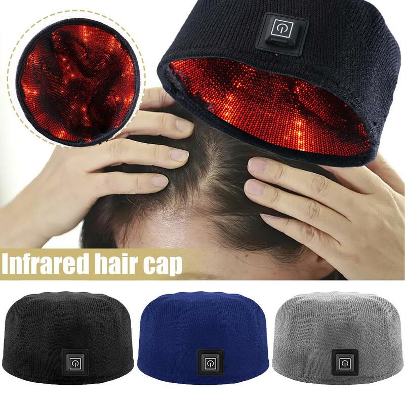 Gorro de pelo infrarrojo LED de Color puro, sombrero para mejorar la pérdida de cabello, tratamiento láser de decodificación, 3 colores, W4Z2
