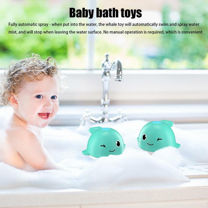 Spraying Bath Toys Lighted Bath Toys Whale Water Spray Kids Birthday Gifts Whale Bath Toy For Boys Girls Kids Toddler