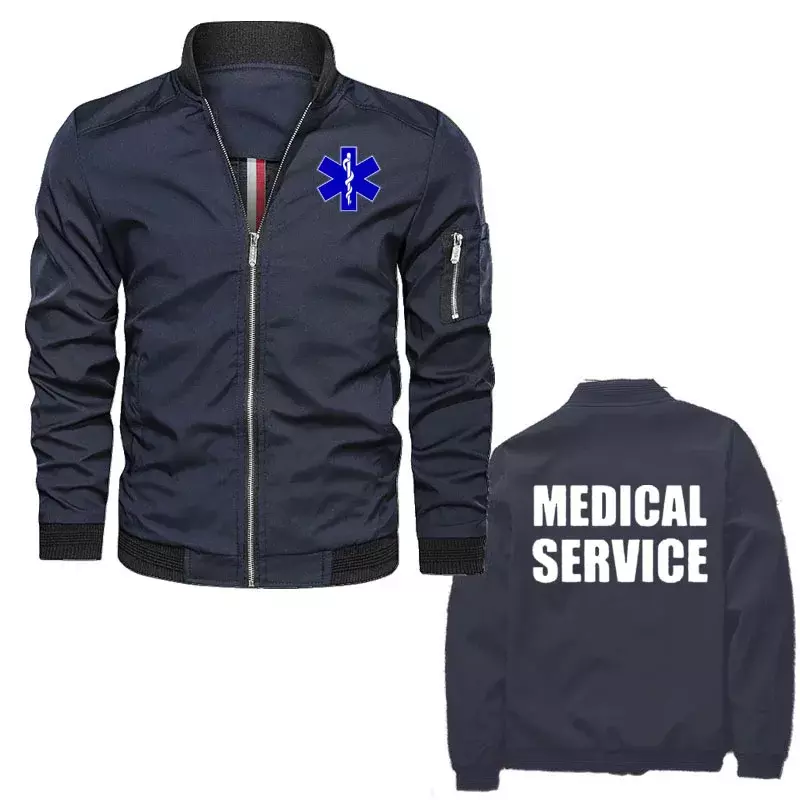EMT jaket musim gugur untuk pria, jaket Windbreaker baru 2024, jaket militer taktis musim gugur model jalanan Hip hop, jaket musim gugur untuk pria