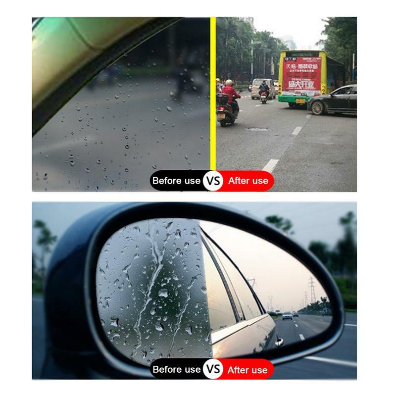 เครื่องกำจัดหมอกฝน cermin kaca ที่บังแดดหน้ารถยนต์สเปรย์มองหลังเครื่องมือกำจัดหมอกสำหรับกระจกและประตูห้องอาบน้ำ