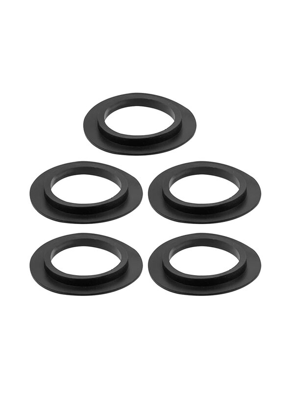 5pcs Stopper For Kitchen Seal Ring Easy Install Replacement Parts Basket Gasket Sink Strainer Washer Repair Waste Plug Black