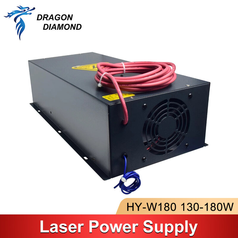 HY-W180 Laser Netzteil 150-180W Quelle AC110V 220V Für 150W 180W CO2 Laser Rohr schneiden Maschine
