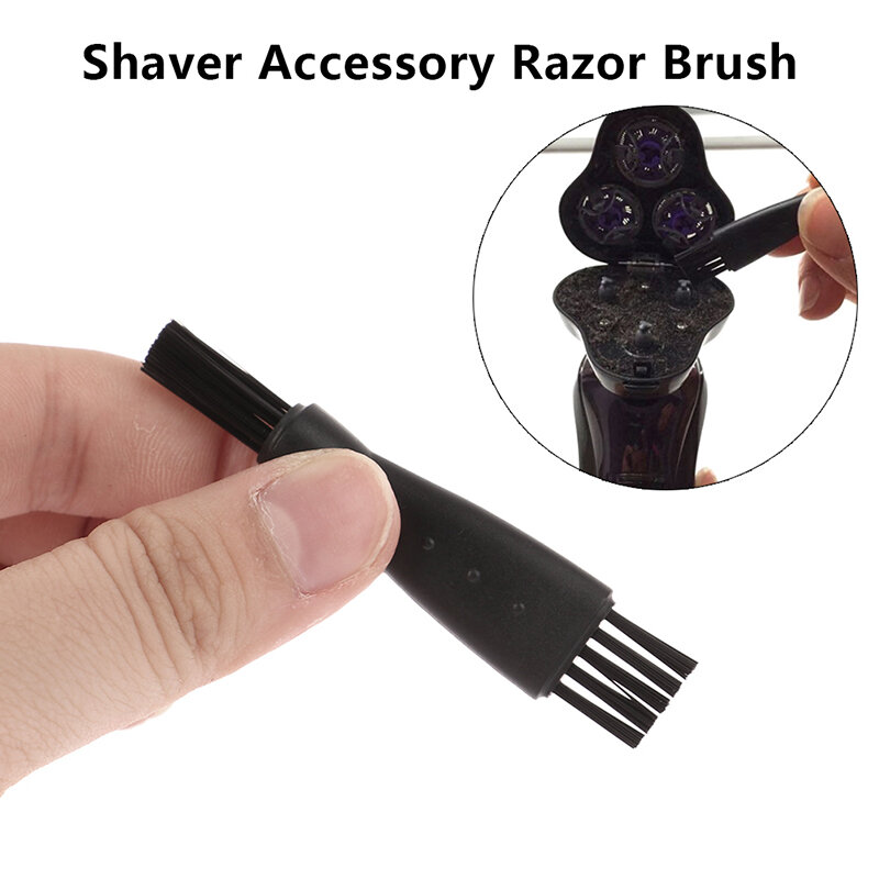 Removedor de cabelo masculino escova de barbear ferramenta de limpeza de plástico preto, acessório de barbear 1pc
