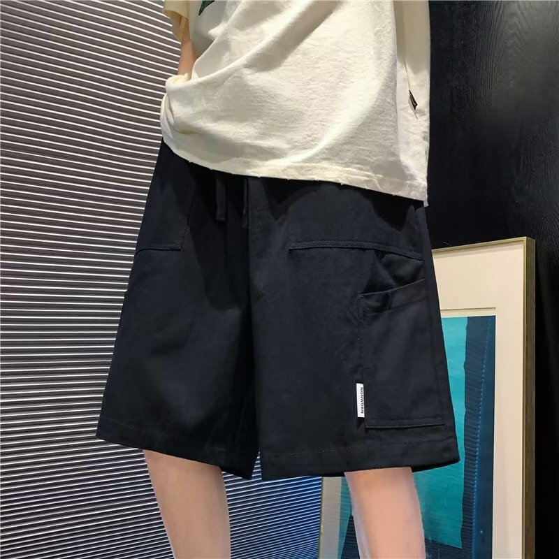 High Quality Casual Business Social Beach Soits Summer New Men's solid color short, Stability waist short pants