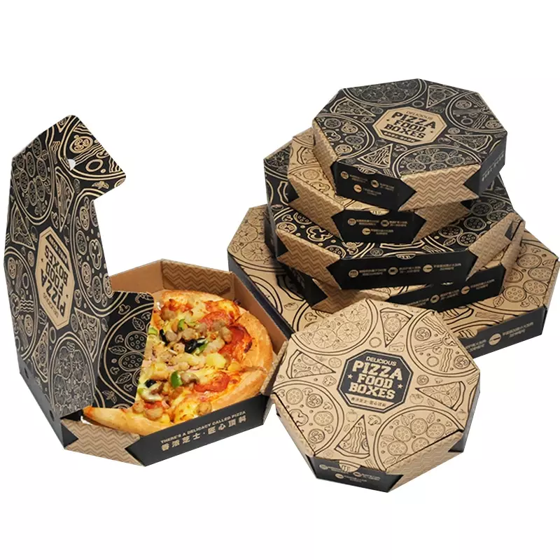 Customized productFactory Hot Sale Printed Personalised All Size 9 10 11 12 14 18 Inch Custom Pizza Boxes