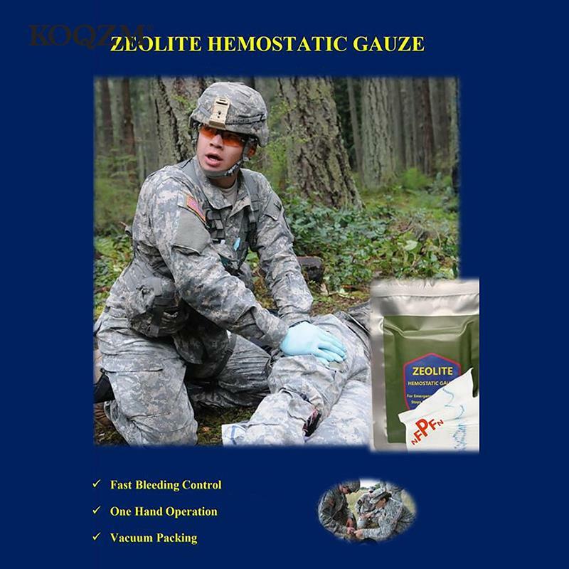 Hä mosta tische Kaolin Gaze Kampf Notfall Trauma Z-fach löslich für ifak taktische militärische Erste-Hilfe-Kit medizinische Wundauflage