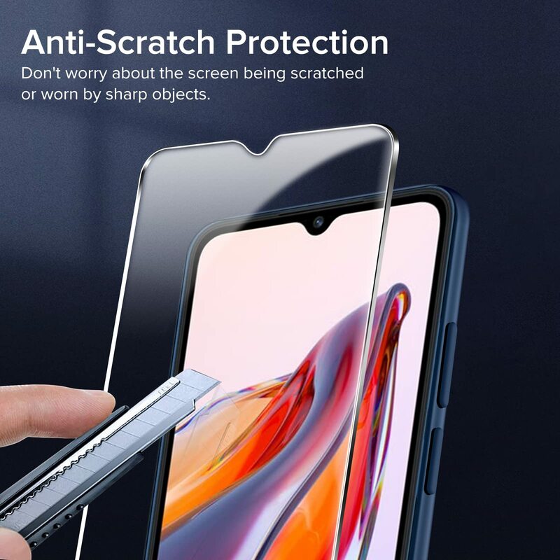 Screen Protector For Redmi 12C Xiaomi, Tempered Glass HD 9H Hight Aluminum Anti Scratch Case Friendly Free Shipping