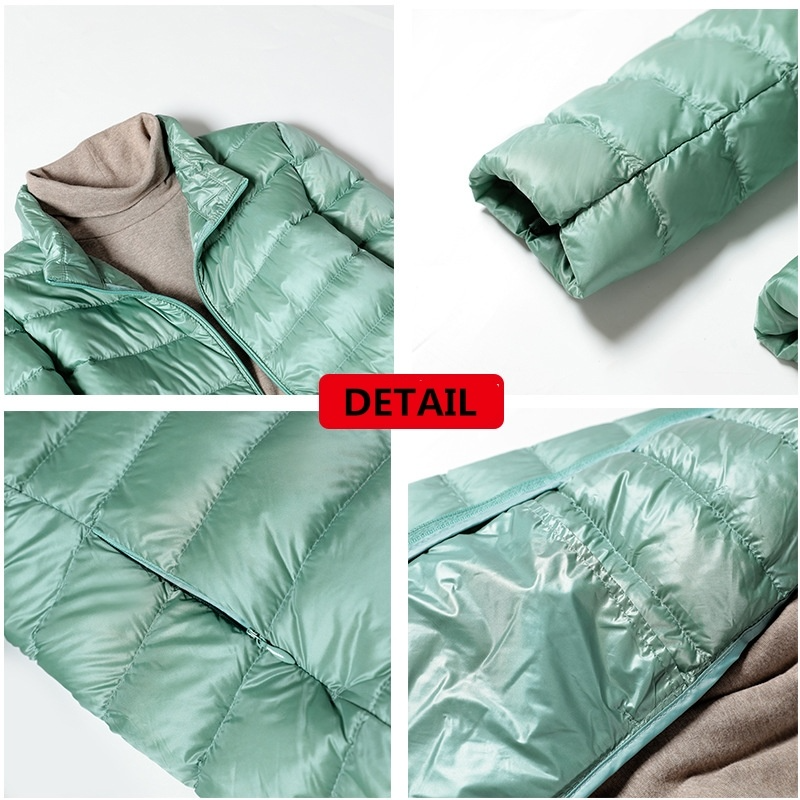 Doudoune coupe-vent portable pour femme, manteau en duvet ultra léger, coupe couvertes, court, pliable, femme, nouveau, automne, hiver, 15 couleurs