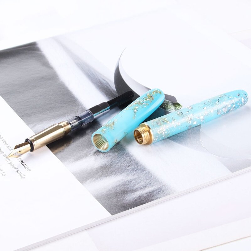 E0BF Handmade Fountain ปากกาอีพ็อกซี่หล่อแม่พิมพ์กระบอกปากกาซิลิโคนแม่พิมพ์ DIY