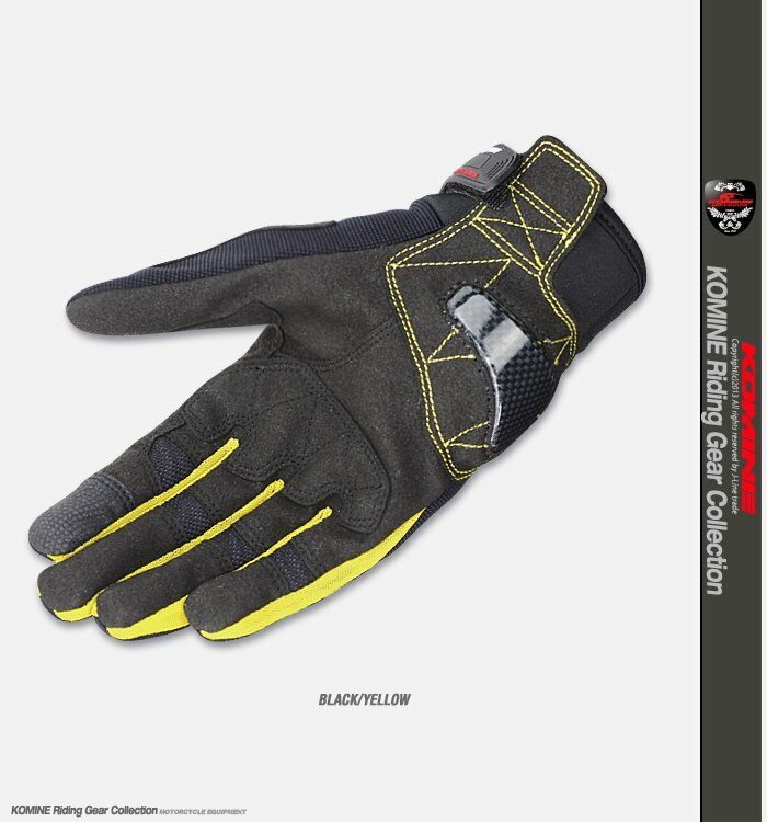 Komine GK 162 Summer 3D Mesh Protective Motorcycle Gloves Motocross Motorbike Glove