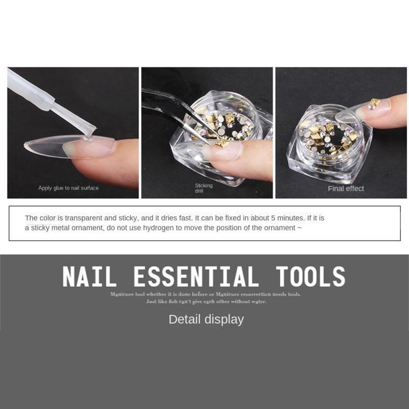 Sneldrogende Nagellijm Voor Valse Nagels Glitter Acryl Nagel Strass Decoratie Extensie Lijm Adhensive Nail Care Tool