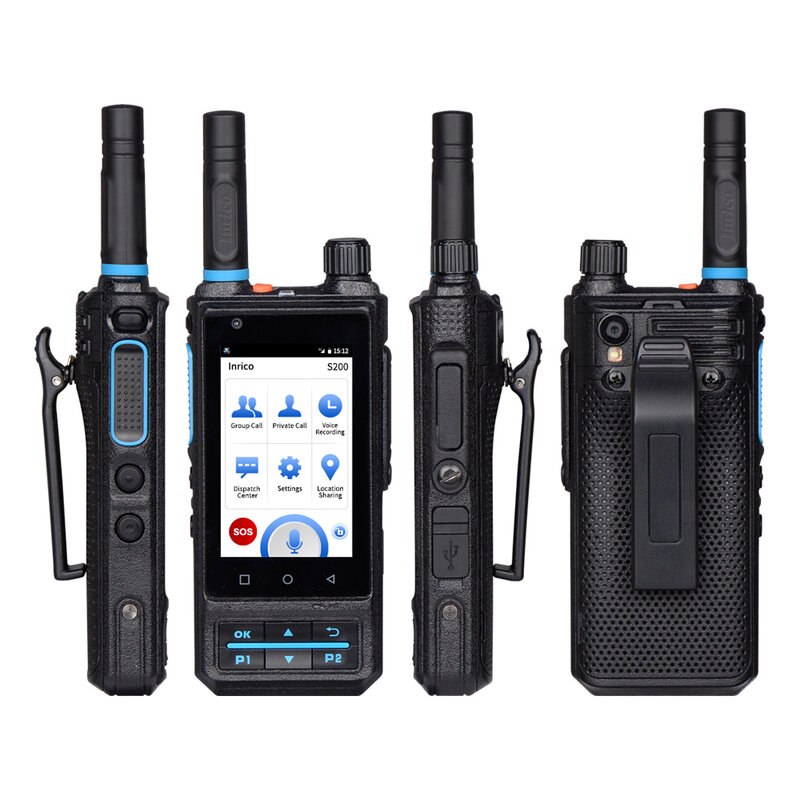 UNIWA Inrico S200 Walkie Talkie 3,1 дюйма 1 ГБ ОЗУ + 8 Гб ПЗУ мобильный телефон 4G LTE 4000 мАч Android 7,0 смартфон с ZELLO Real-PTT