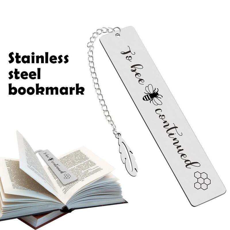 Creatieve Belettering Metalen Bladwijzer Met Blad Hanger Geschenken Markeren Dag Pagina Leraar Boek Student Leesboek Briefpapier Souv S9h2