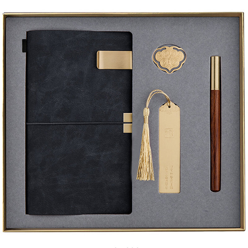 Chinese Stijl Bladwijzers Set Delicate Notebook Gift Box Set Afstuderen Gift
