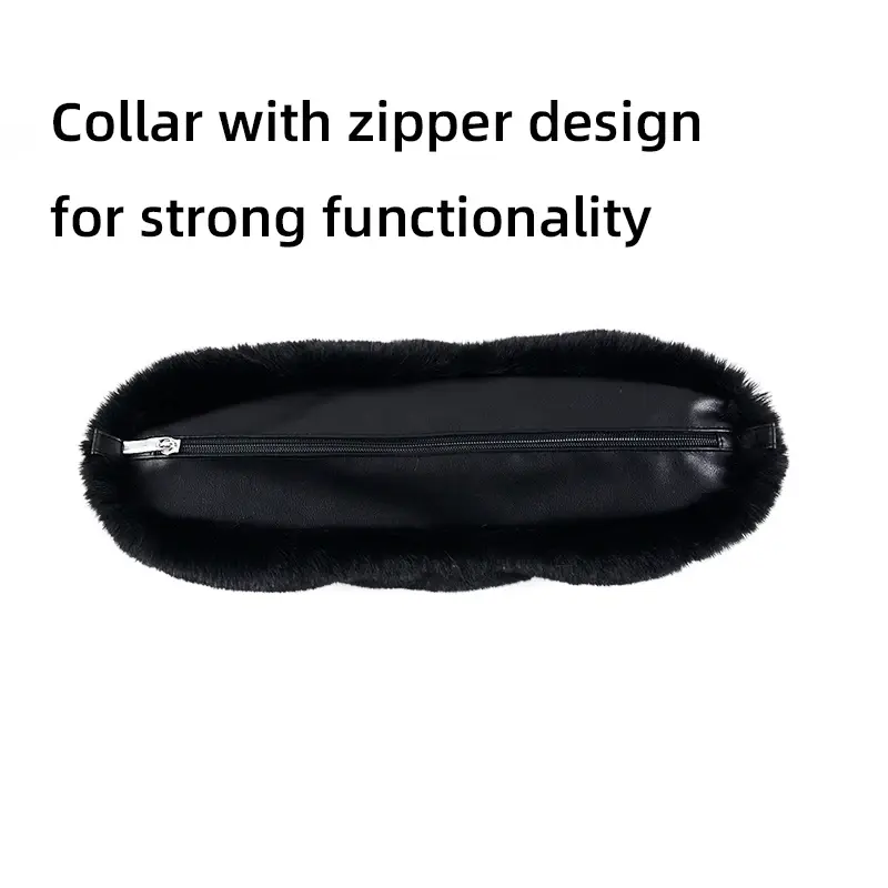 New  Autumn winter obag  Faux Rex Rabbit fur zipper up furry Trim  Inner pocket for Classic Mini O bag Accesorios