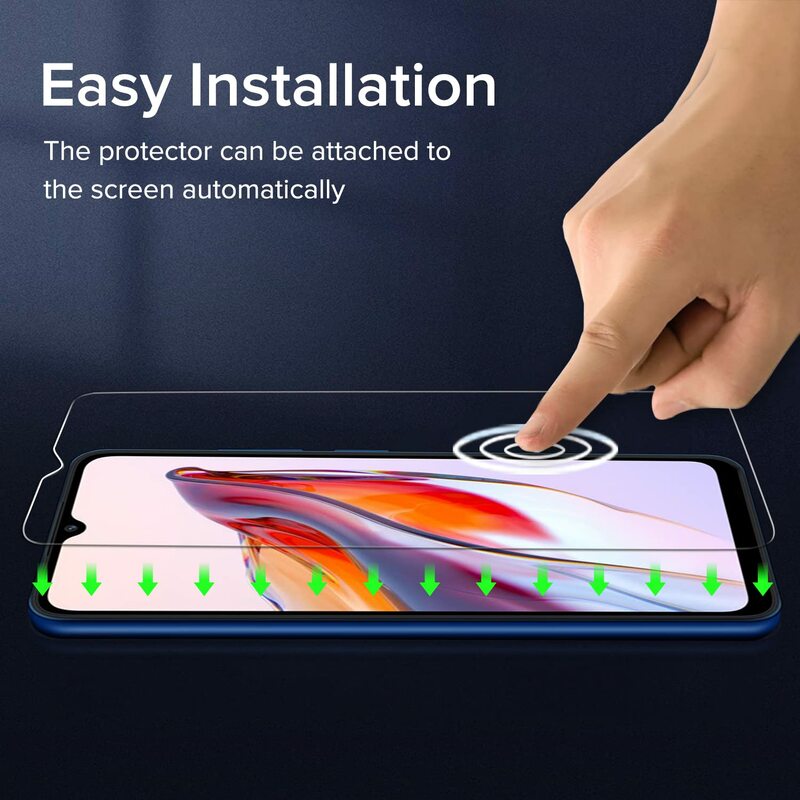 Protector de pantalla para Redmi A3 Xiaomi, vidrio templado HD 9H, aluminio de alta altura, funda antiarañazos, amigable con el envío gratis