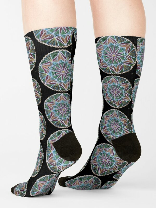 Spring Mandala Socks hiphop christmas stocking Socks For Men Women's