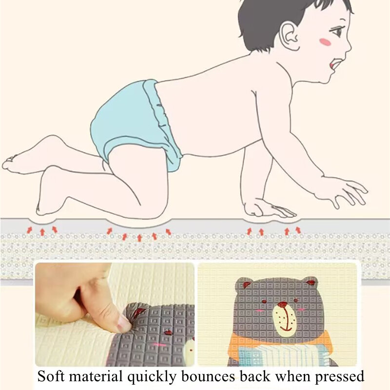 Nieuwe Stijl 1Cm Epe Speelmat Voor Kinderen Veiligheid Mat Milieuvriendelijk Dikker Baby Kruipen Speelmatten Opvouwbare Mat Tapijt