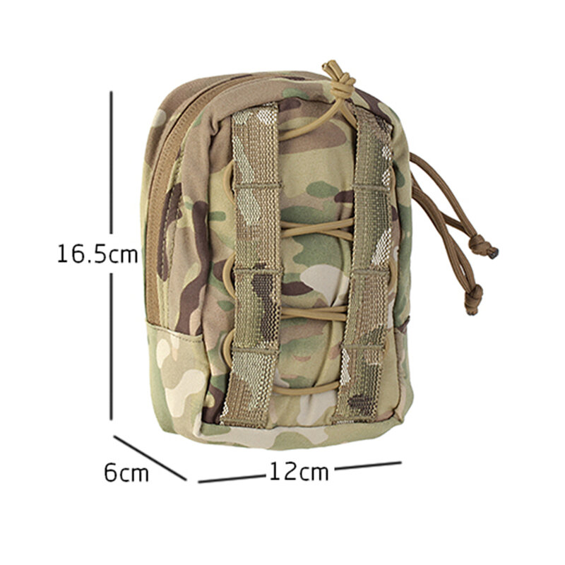 Airsoft Paintball Tactical Vertical GP Utility Bag Molle Camouflage Outdoor Mountaineering And Cycling Multi-purpose Sub-bag