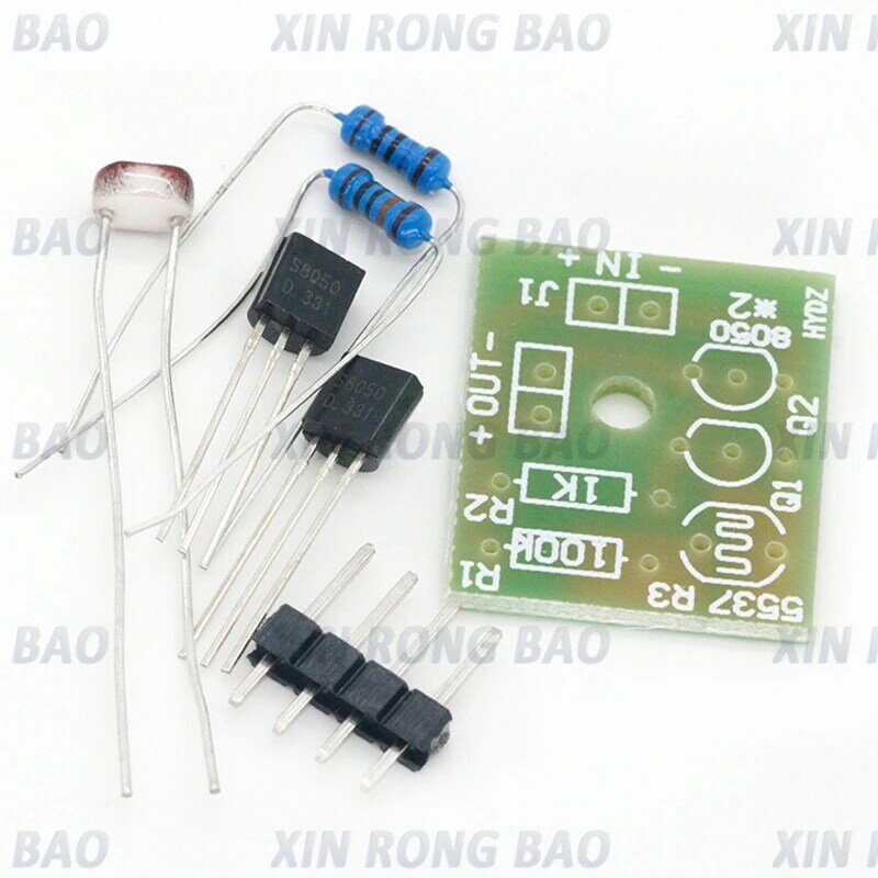 Diy kit interruptor de sensor controle luz suíte kits interruptor indução fotossensível diy electronic trainning circuito integrado suíte