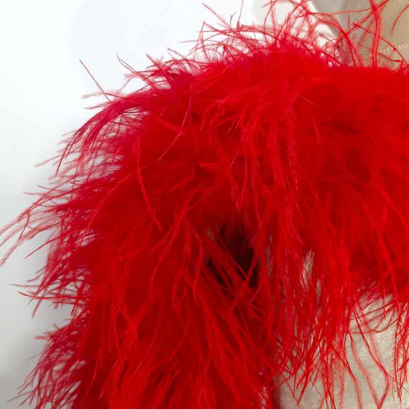 Lunghezza della manica dei capelli di struzzo reale 60 cm manica dell'erba in pelle per banchetti in pelle multicolore personalizzabile per club e feste versatile