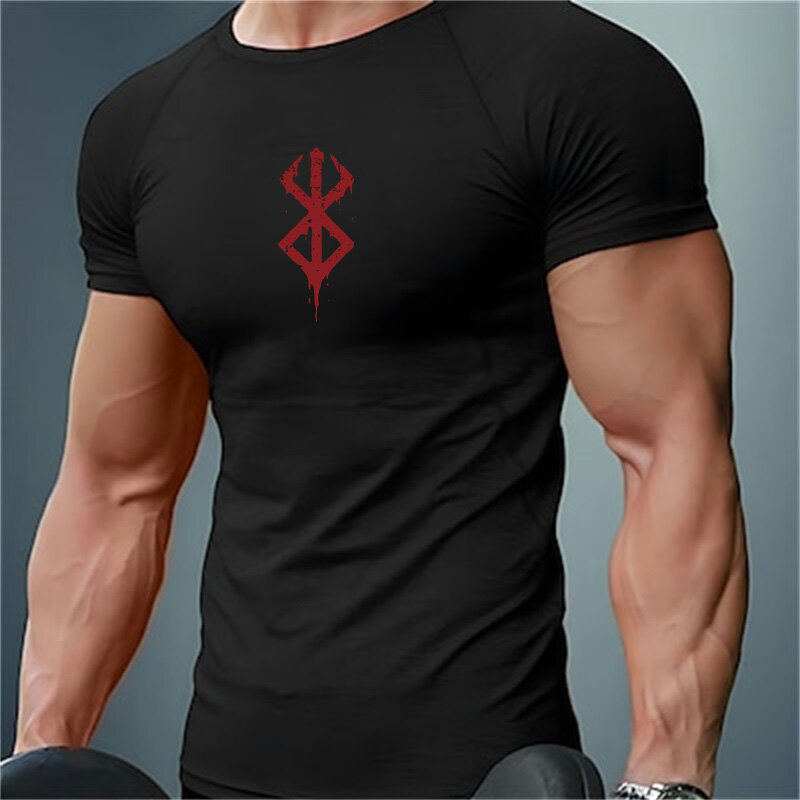 Мужская компрессионная рубашка, быстросохнущие дышащие спортивные трико для тренировок и фитнеса