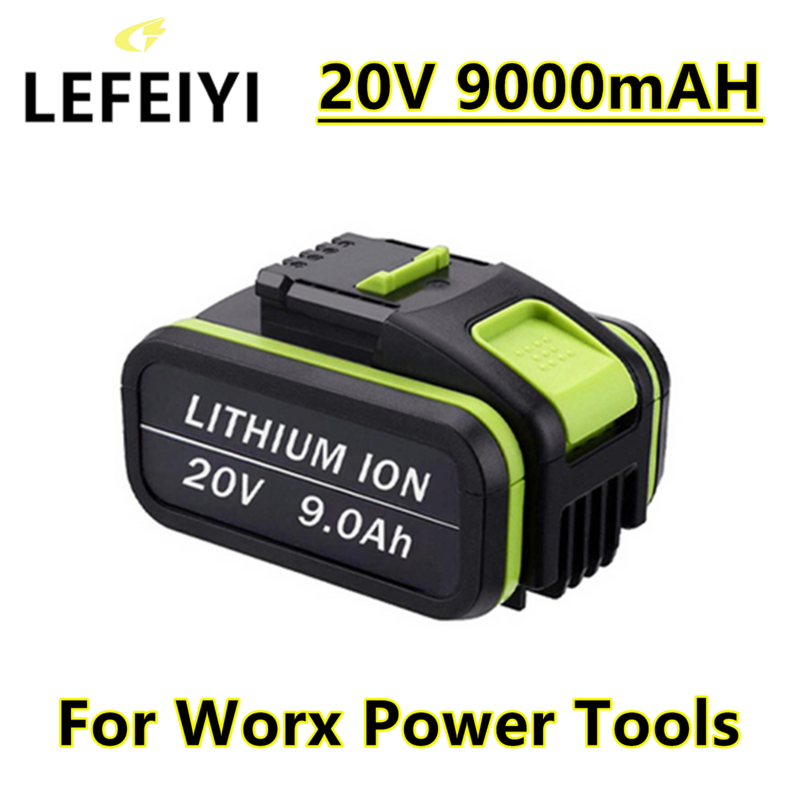 20V 9000mAh Ersatz Worx Max Li-Ion Batterie WA3551 WA 3551,1 WA3553 WA3641 WX373 WX390 Akku Werkzeug