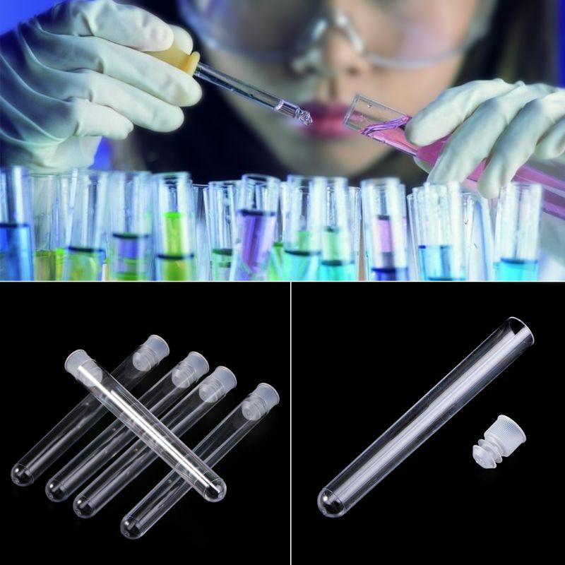 50Pcs Clear Plastic Centrifuge Tubes with Anti-leaking for Teacher Students