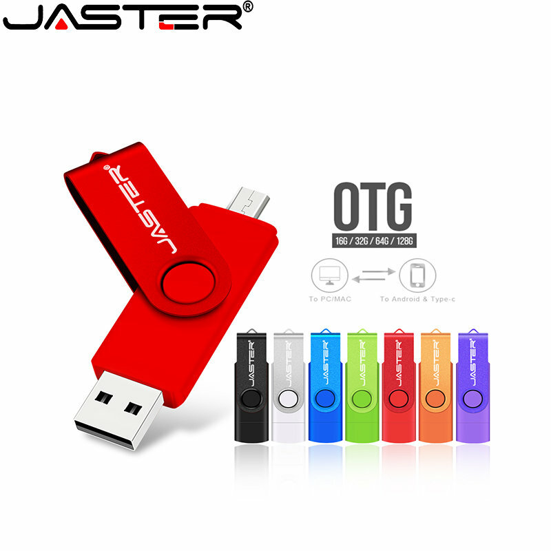 Venda quente USB 2.0 Flash Drive Corrente Chaveiro Livre U Stick Smartphone Porta Dupla Móvel OTG Dual Pendrive 128GB 32GB 16GB 8GB 4GB
