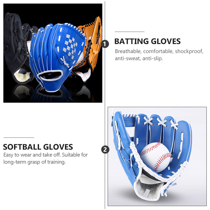 Rękawice do baseballu dziecięce rękawiczki do zagęszczania sportowego miotacza kufla