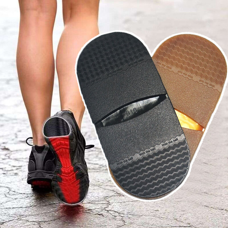 1 para antypoślizgowych, odpornych na zużycie, grubych gumowych podeszwy butów dla mężczyzn, skórzanych akcesoria do obuwia do naprawy butów z podeszwą buty do biura obcasa