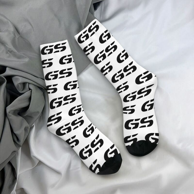 Colorful GS Logo Vintage Design Theme Warm Socks Merch All Season Motorcycles Cotton Crew Socks Breathable